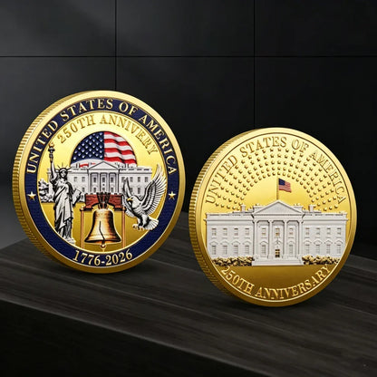 LAST DAY 50% OFF9PCS USA 250th Anniversary Commemorative Coin Gift Set