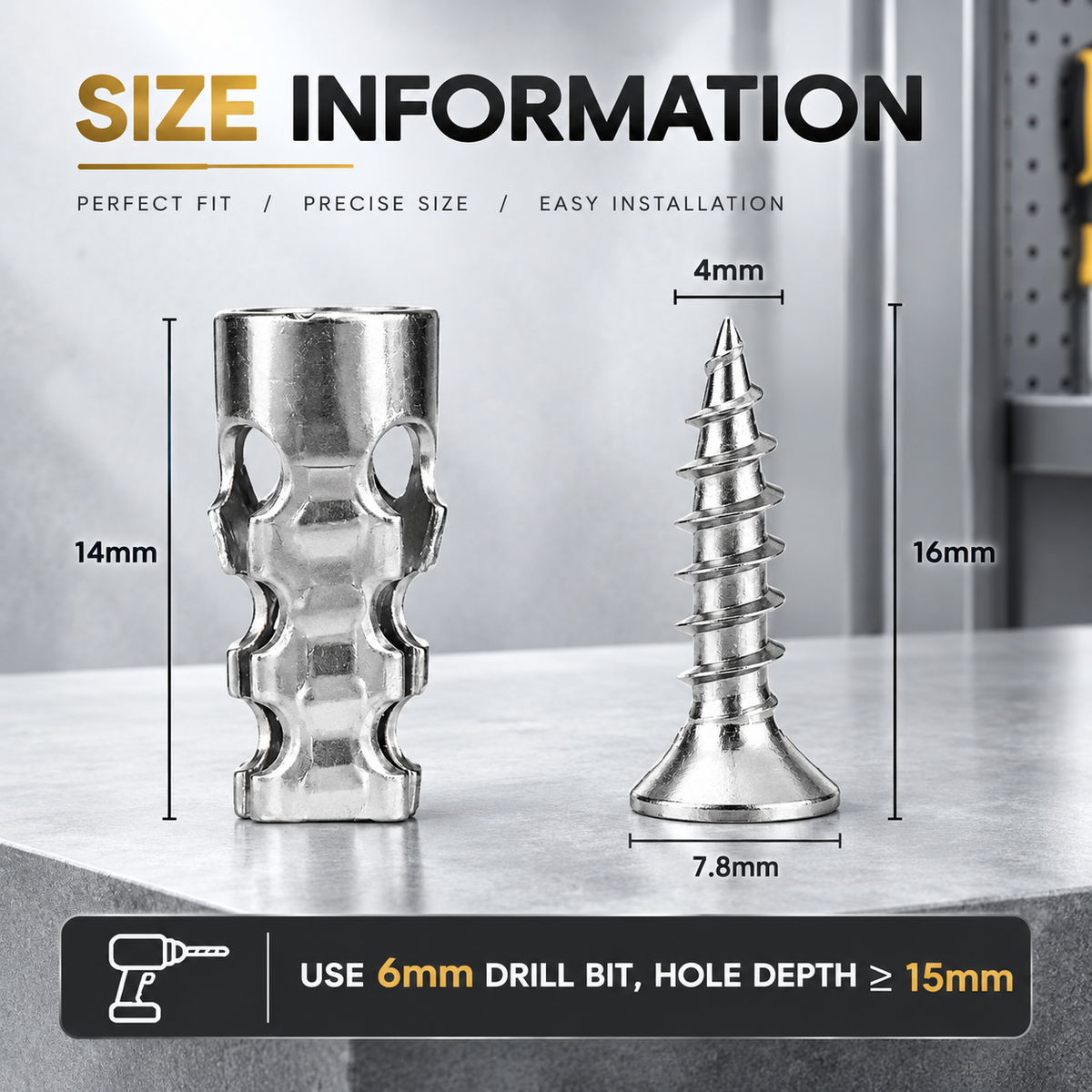 6x14mm Short Expansion Screws Set