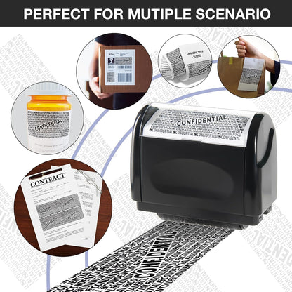 SALE 49% OFF!!-Privacy Protection Security Roller Stamp — Address & Billing Info Blocker, Home & Office Mailing Essentials 100m Long-Lasting Roll