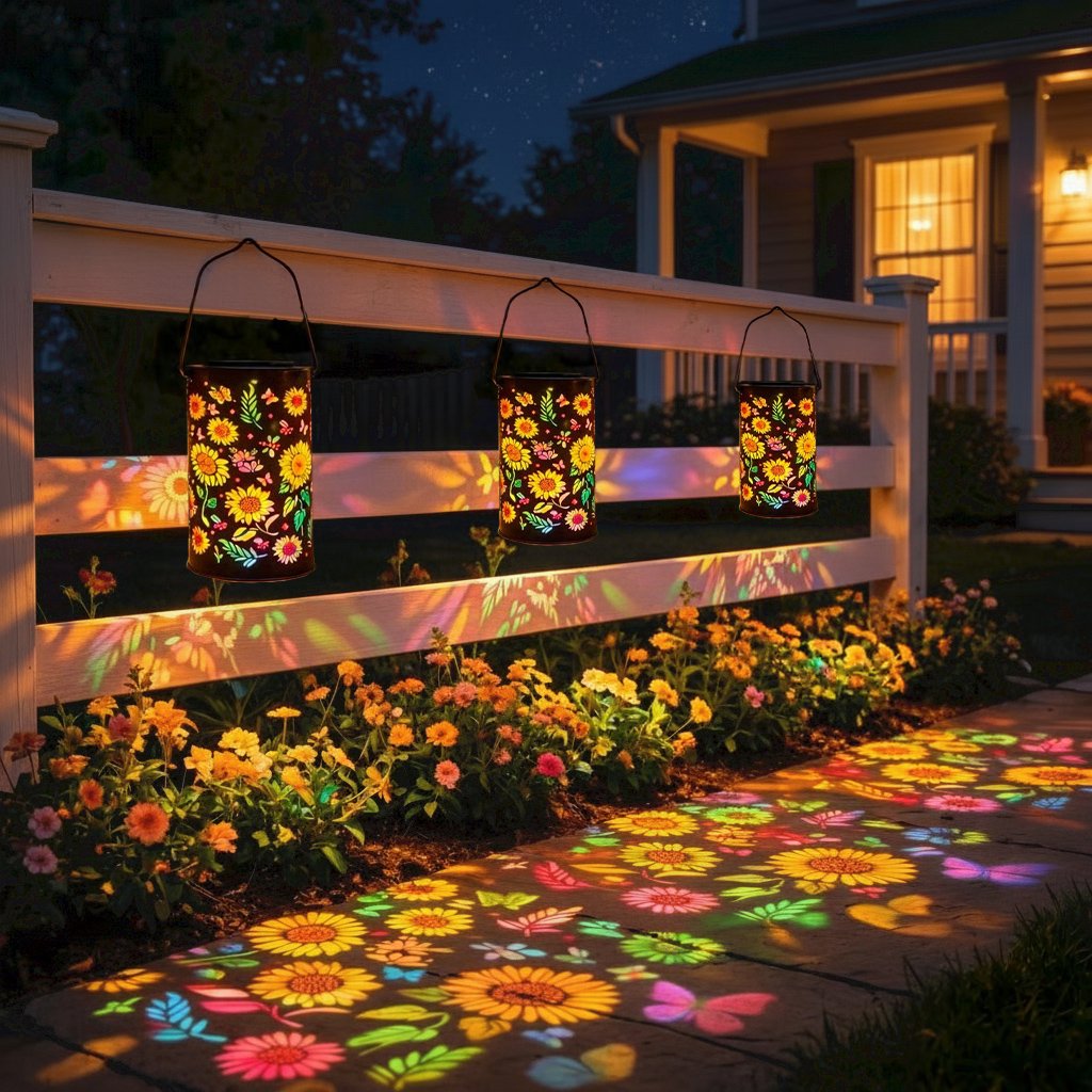 HOT SALE 49% OFF-Colorful Sunflower Glow Solar Garden Lantern