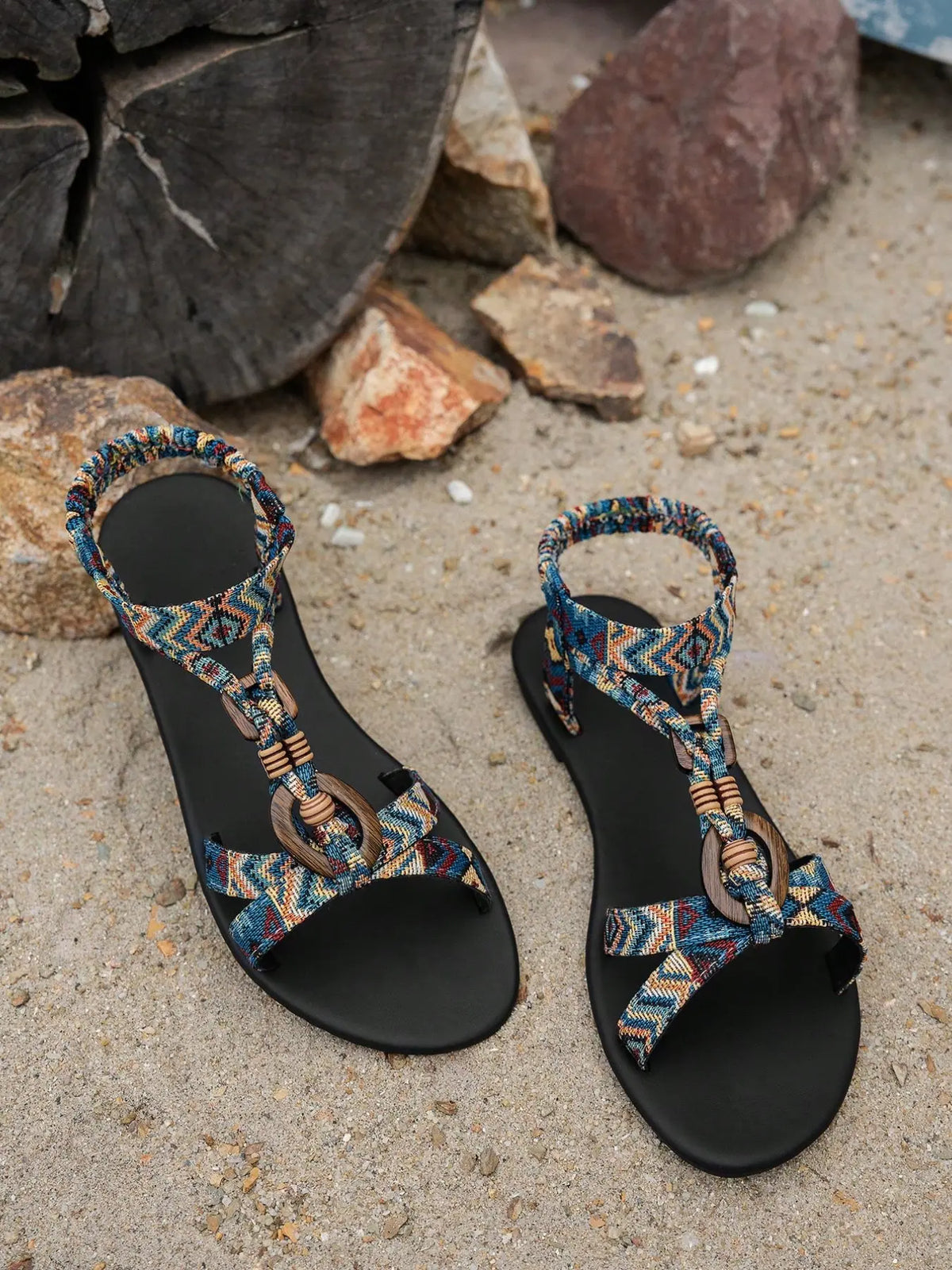 Women's Boho Rubber Sandals