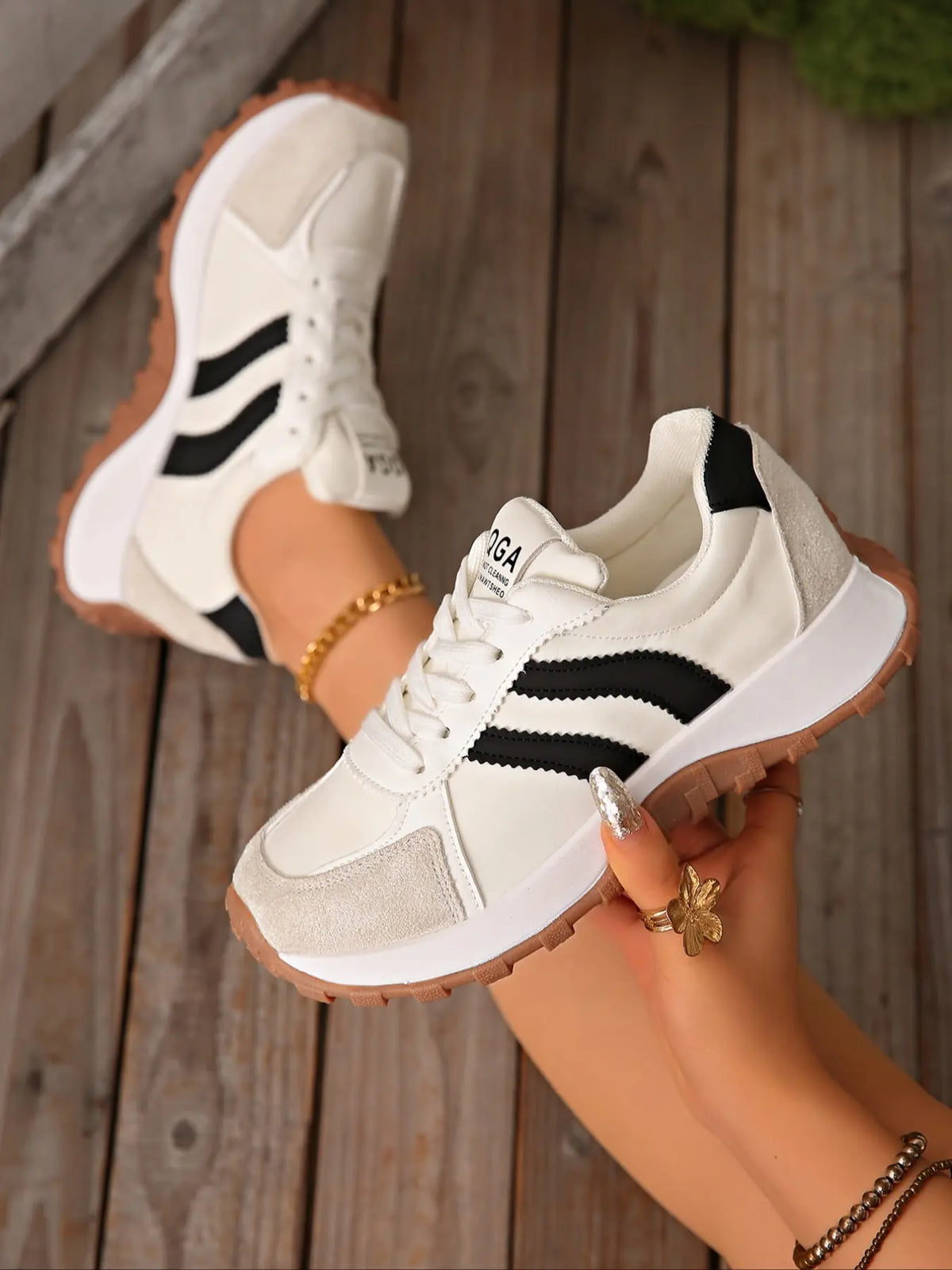 Women's Trainers – Lace-Up, Non-Slip