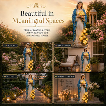 Virgin Mary Garden Light