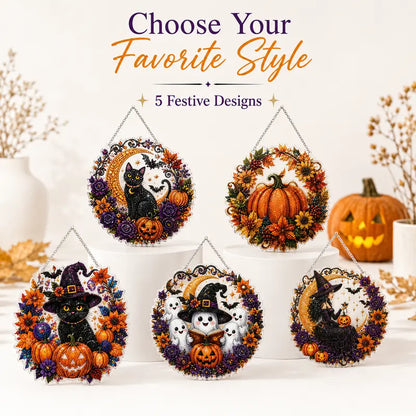 Halloween Diamond Painting Hanging Ornament Kit