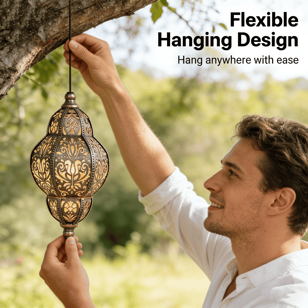 Baroque Style Solar Garden Lantern