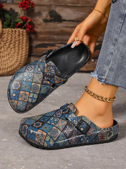 Women's Boho EVA Flip Flops – Chunky Sole, Lightweight