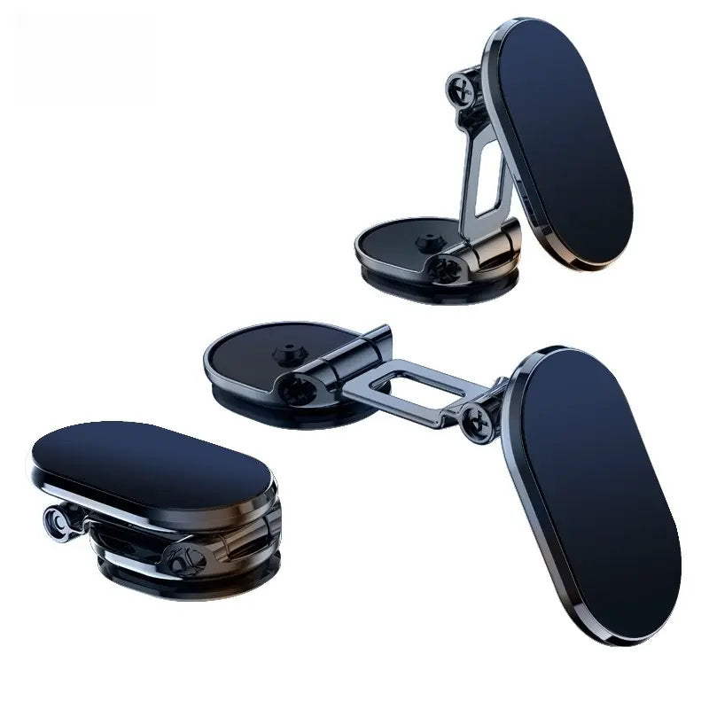 Foldable 360° Rotatable Metal Magnetic Car Phone Holder