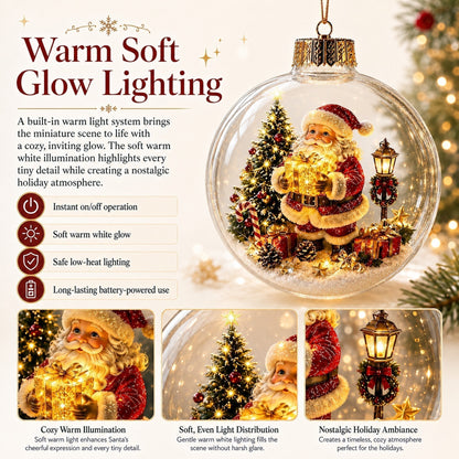 Buy 1 Get 1 FreeGlowing Christmas Diorama Ornament – A Tiny Winter World in the Palm of Your Hand