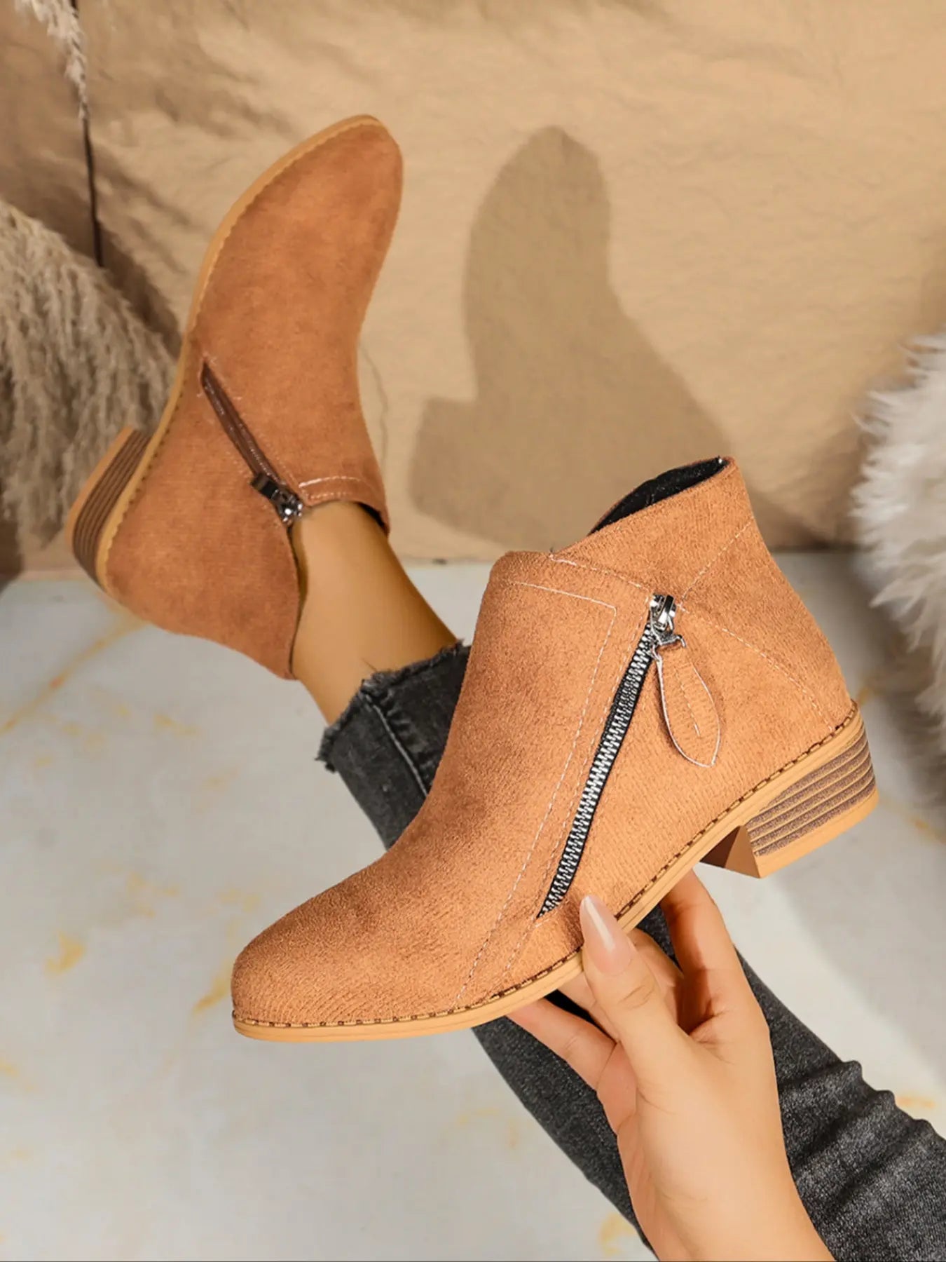 Women's Ankle Boots – Western, Chunky Sole