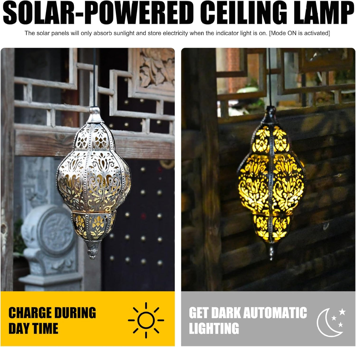 Baroque Style Solar Garden Lantern