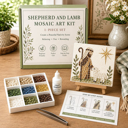 LAST DAY 49% OFF - Nativity Sea Glass Art Kit – Beginner-Friendly