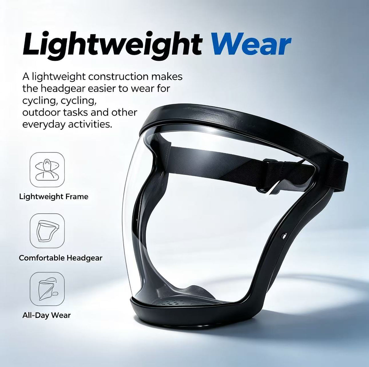 Unisex Full Face Safety Headgear For Cycling & Work