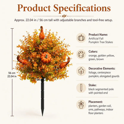 LAST DAY 49% OFF Artificial Fall Pumpkin Tree Stakes