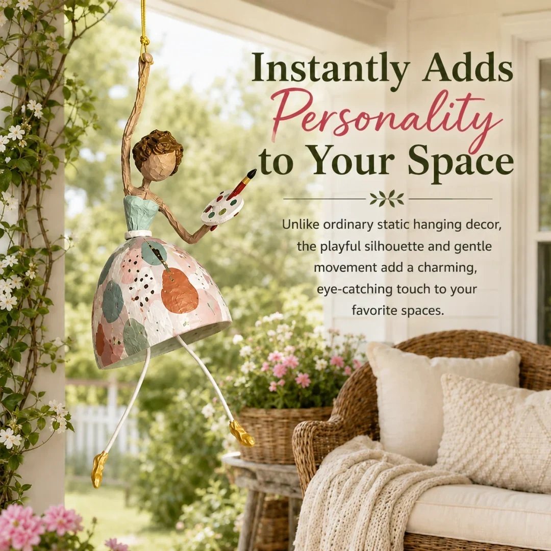 Let Your Space Dance — Whimsical Dancing Lady Hanging Ornament