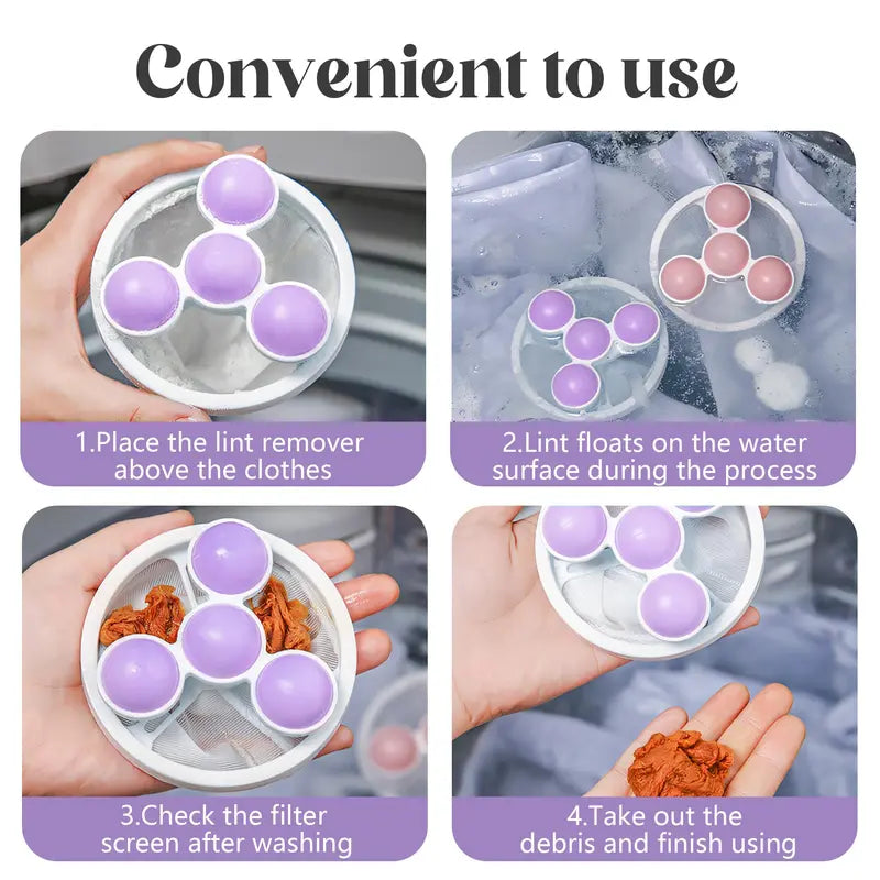 Flash Sale: 50% OFF – Pet Hair & Lint Catcher – Reusable Floating Filter Bag