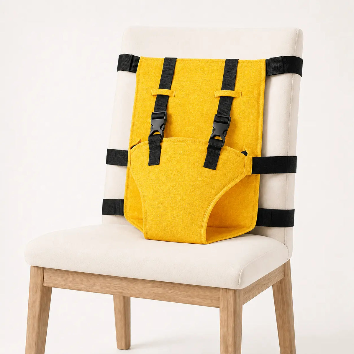 Portable Baby Seat Harness for Dining Chairs, Foldable Toddler Safety Seat with Adjustable Shoulder Straps