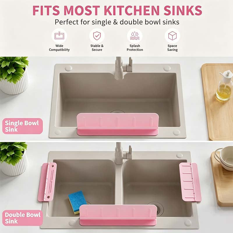 Kitchen Sink Splash Guard, Water Guard for Washbasin & Dish Washing