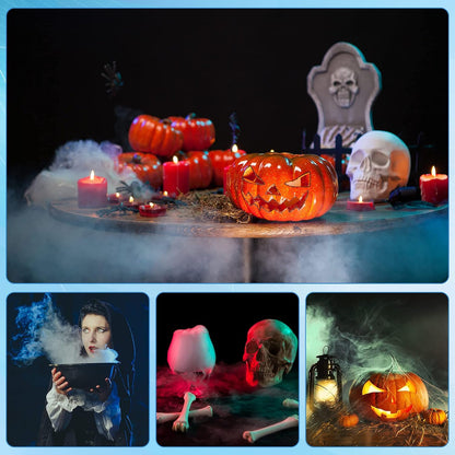 12-LED Ultrasonic Mist Maker Fogger – Creates cool mist & colourful light – Perfect for humidifiers, fountains or Halloween decor – runs quietly in water