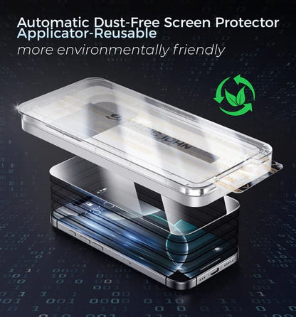100K+ SOLD! 2025 New Upgraded Screen Protector For iPhone-Automatic Dust Free Eco-Friendly Protection