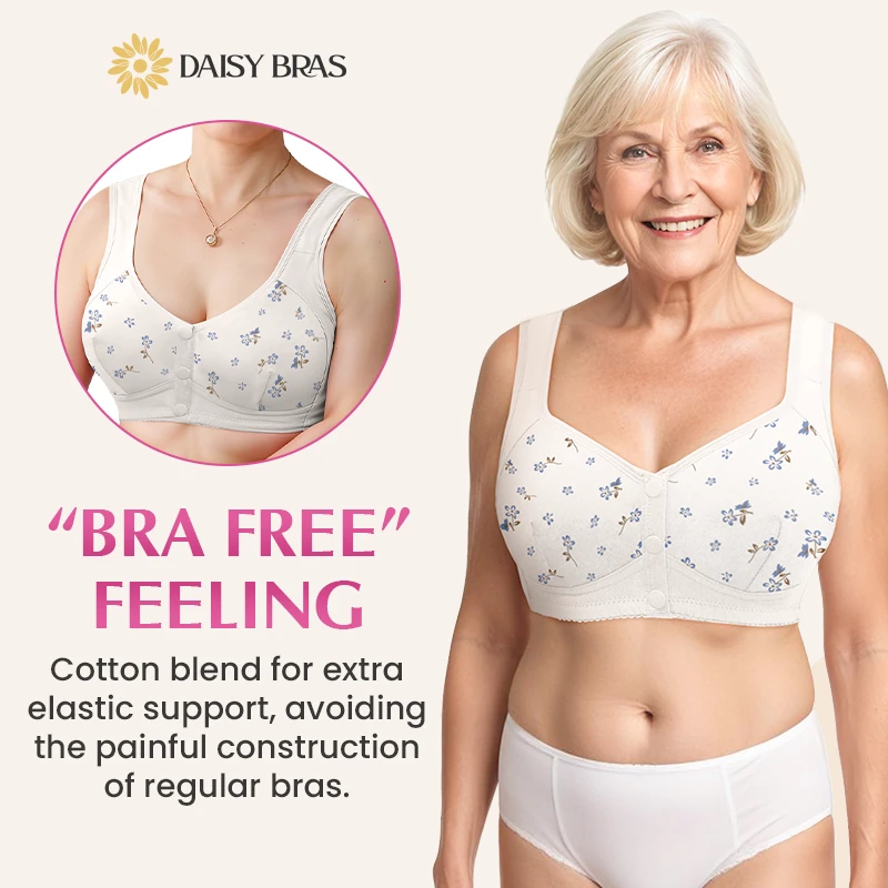 Daisy - Front-Button Wireless Comfort Bra
