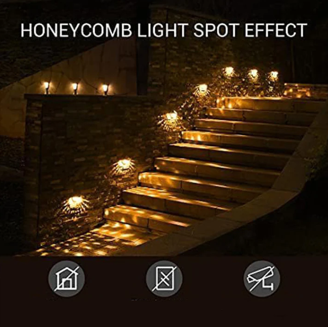 Solar Step Lights – Waterproof Garden Glow in Warm, White & Color Modes
