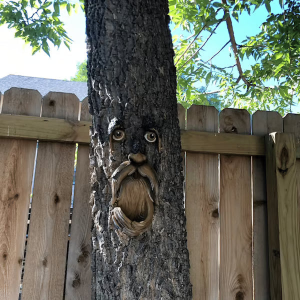 53%OFF Whimsical Tree Face Bird Feeder – Resin Garden Art Decor