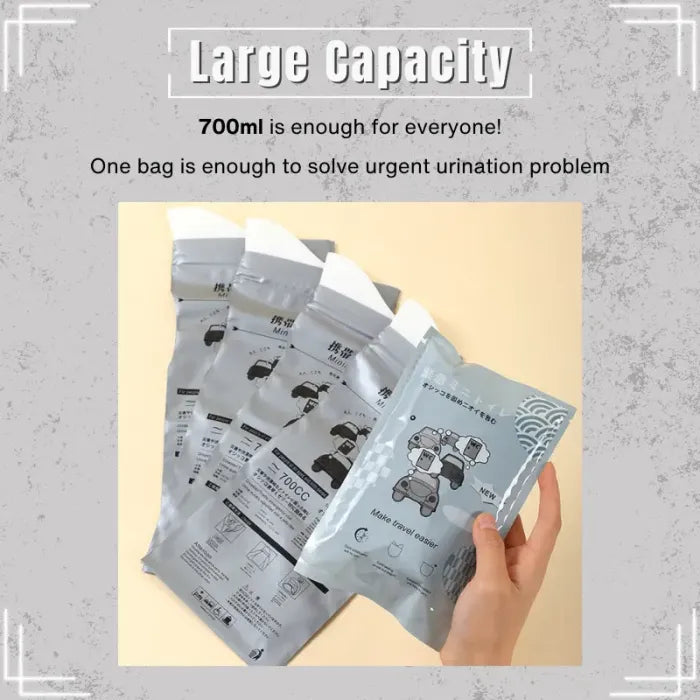 2026 Travel Essential 700ml Portable Emergency Urinal Bags – Disposable, Leak-Proof & Unisex Outdoor Relief