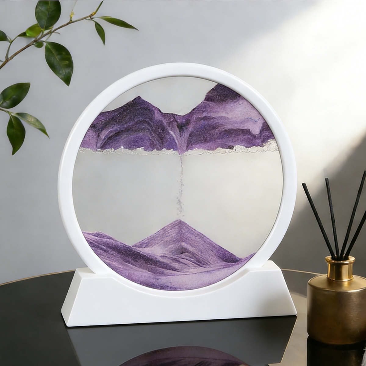 A Masterpiece in Motion: Elegant Sand Art Decor