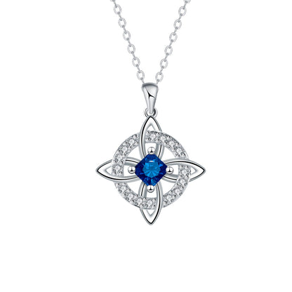 Mystical Birthstone Witches Knot Necklace – Natural CrystalProtect Your Loved Ones