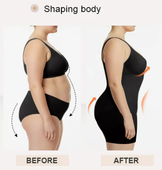 Women's Zip-Front Shapewear Bodysuit – Tummy Control & Waist Sculpting