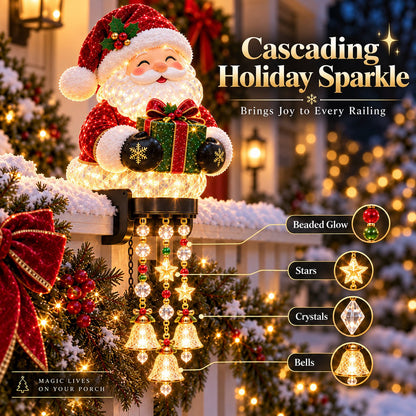 Christmas Porch Railing Lights – 4 Festive Character Designs