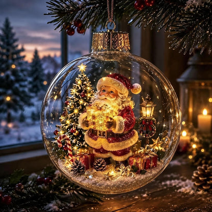 Buy 1 Get 1 FreeGlowing Christmas Diorama Ornament – A Tiny Winter World in the Palm of Your Hand