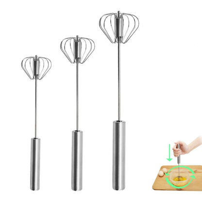 Hot Sale! Push Rotary Whisk Set – Mix Faster with Less Effort