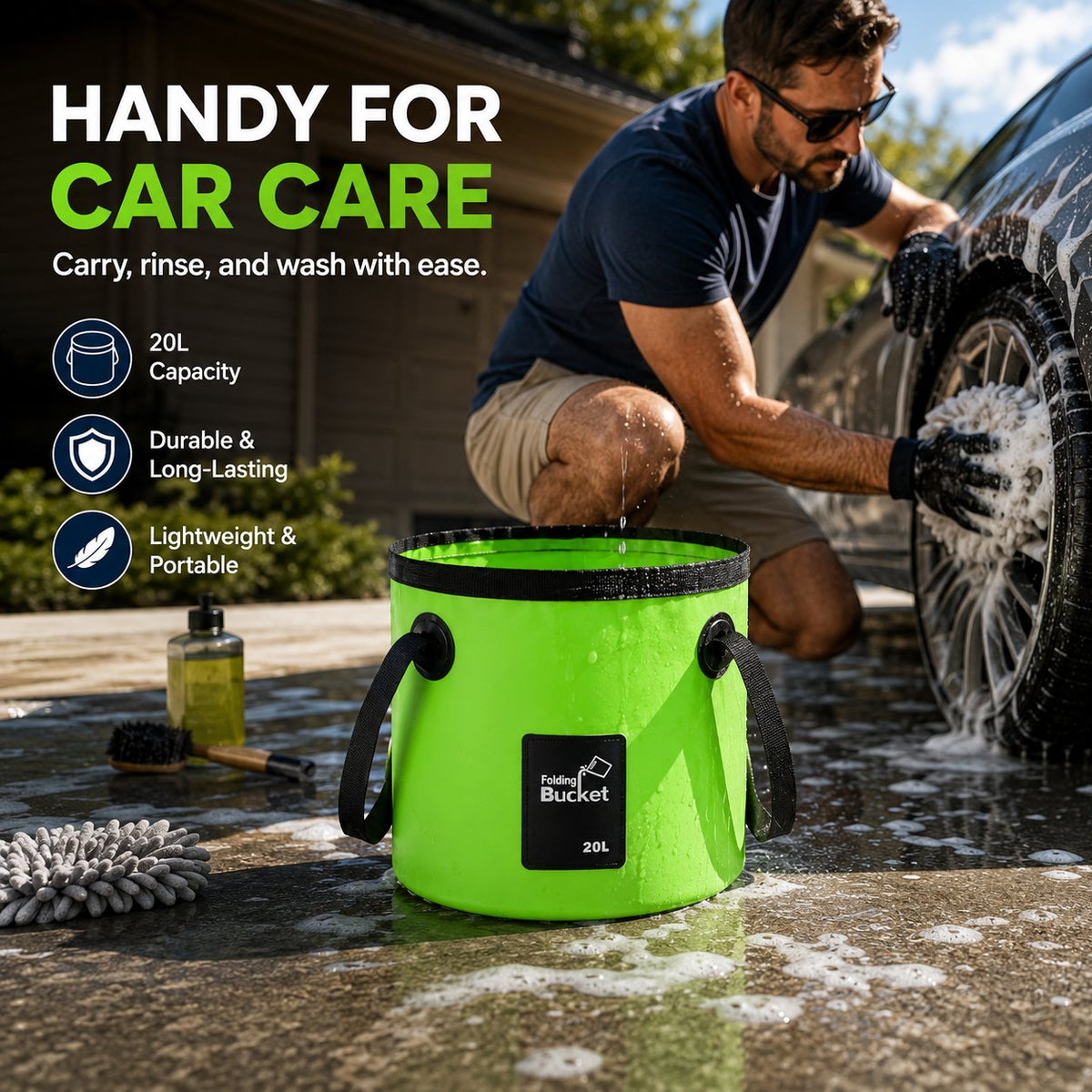 Portable Folding Water Storage BucketYour Go‐Anywhere Water Companion