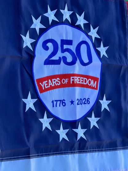 Last Day 49% OFF250th Anniversary USA Commemorative Flag (3x5 Ft),Double-Sided Embroidered