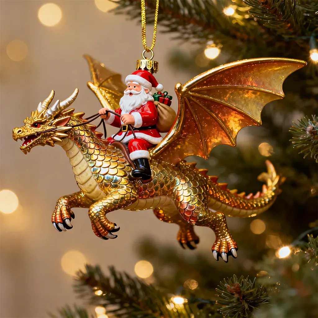 2026 Meaningful Christmas Gift 50K+ SoldSanta’s Dragon Riders Ornament Collection
