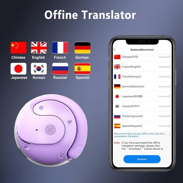 LAST DAY SALE 60% OFFAI Translation Wireless Bluetooth Translation Earbuds
