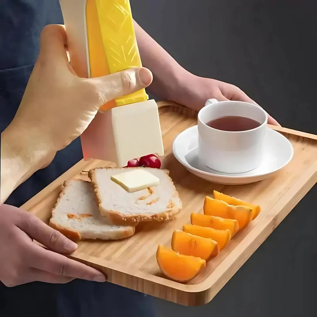 One-Click Butter Slicer Slice Even Butter Cubes Easily