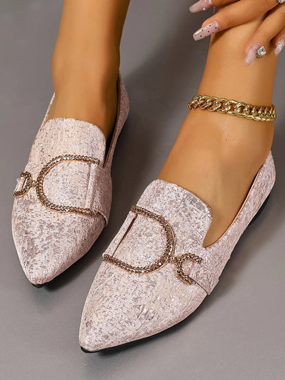 Women's Embroidered Flats – Breathable