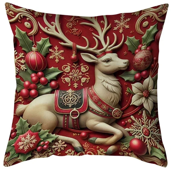 Christmas Best Seller Festive Red Pillow Cover — Add Holiday Cheer to Your Home