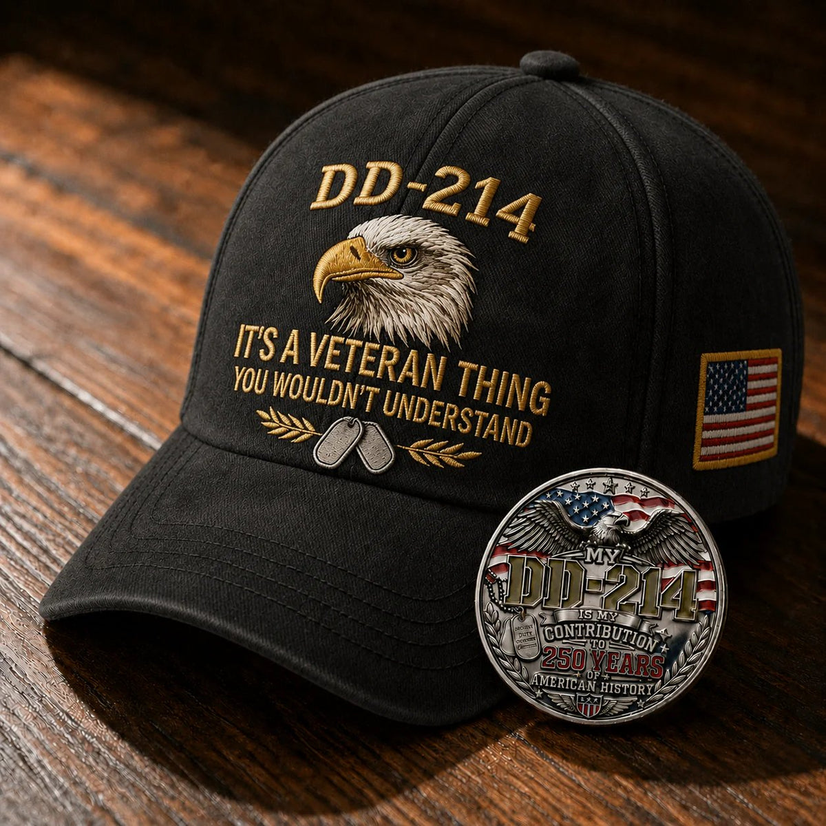 DD-214 Veteran 3D Embroidered Cap - “IT'S A VETERAN THING YOU WOULDN'T UNDERSTAND”