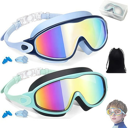Season Hot Seller! Summer Must-Have 2-Pack Kids Swim Goggles