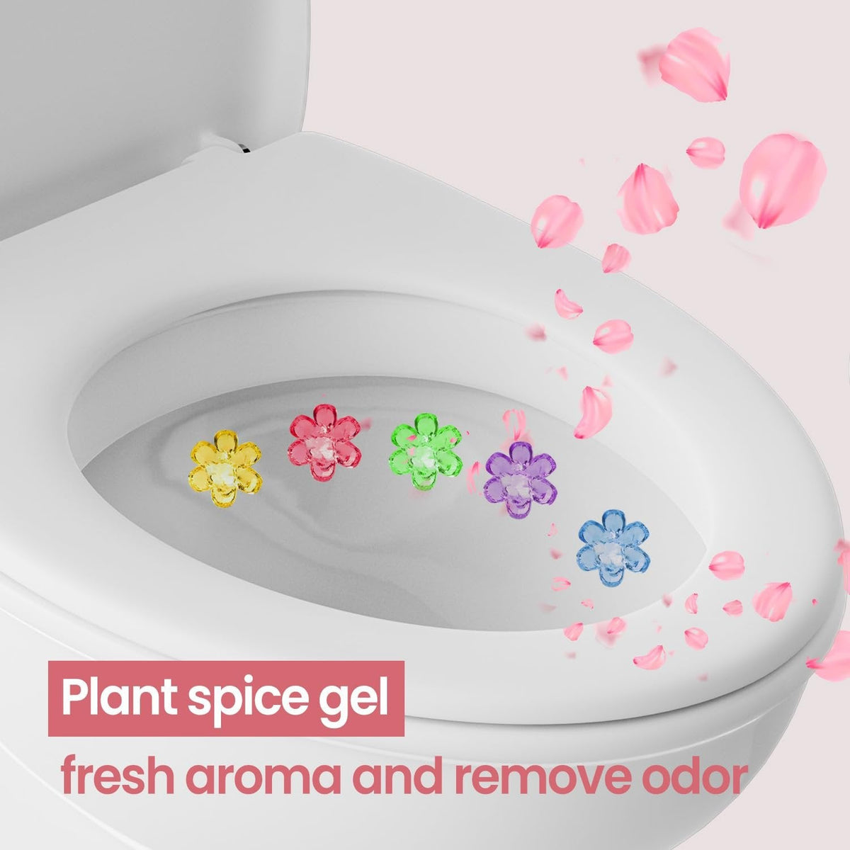 Hot Sale72 Flowers Toilet Cleaner Gel Stamp