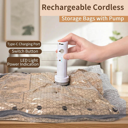 TravelSpace Pro Vacuum Saver Kit – Device + 15 Bags [Full Kit – All Sizes]