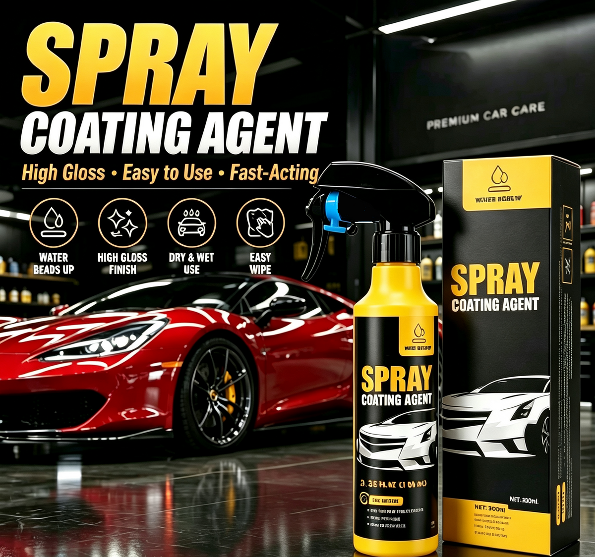 Hydrophobic Car Ceramic Spray for All Vehicles