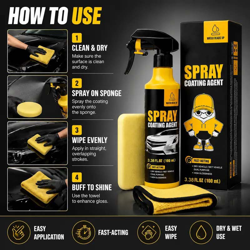 Hydrophobic Car Ceramic Spray for All Vehicles