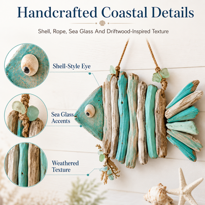 Lighted Coastal Fish Wall Decor – Bring Ocean Charm & Warm Glow to Your Home