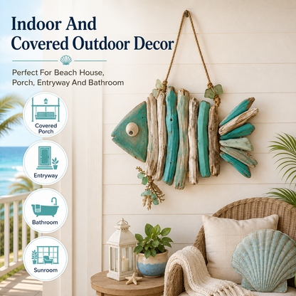 Lighted Coastal Fish Wall Decor – Bring Ocean Charm & Warm Glow to Your Home