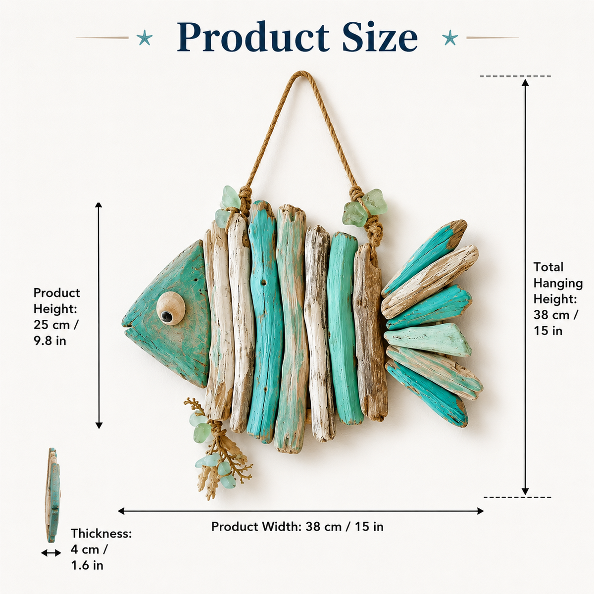 Lighted Coastal Fish Wall Decor – Bring Ocean Charm & Warm Glow to Your Home