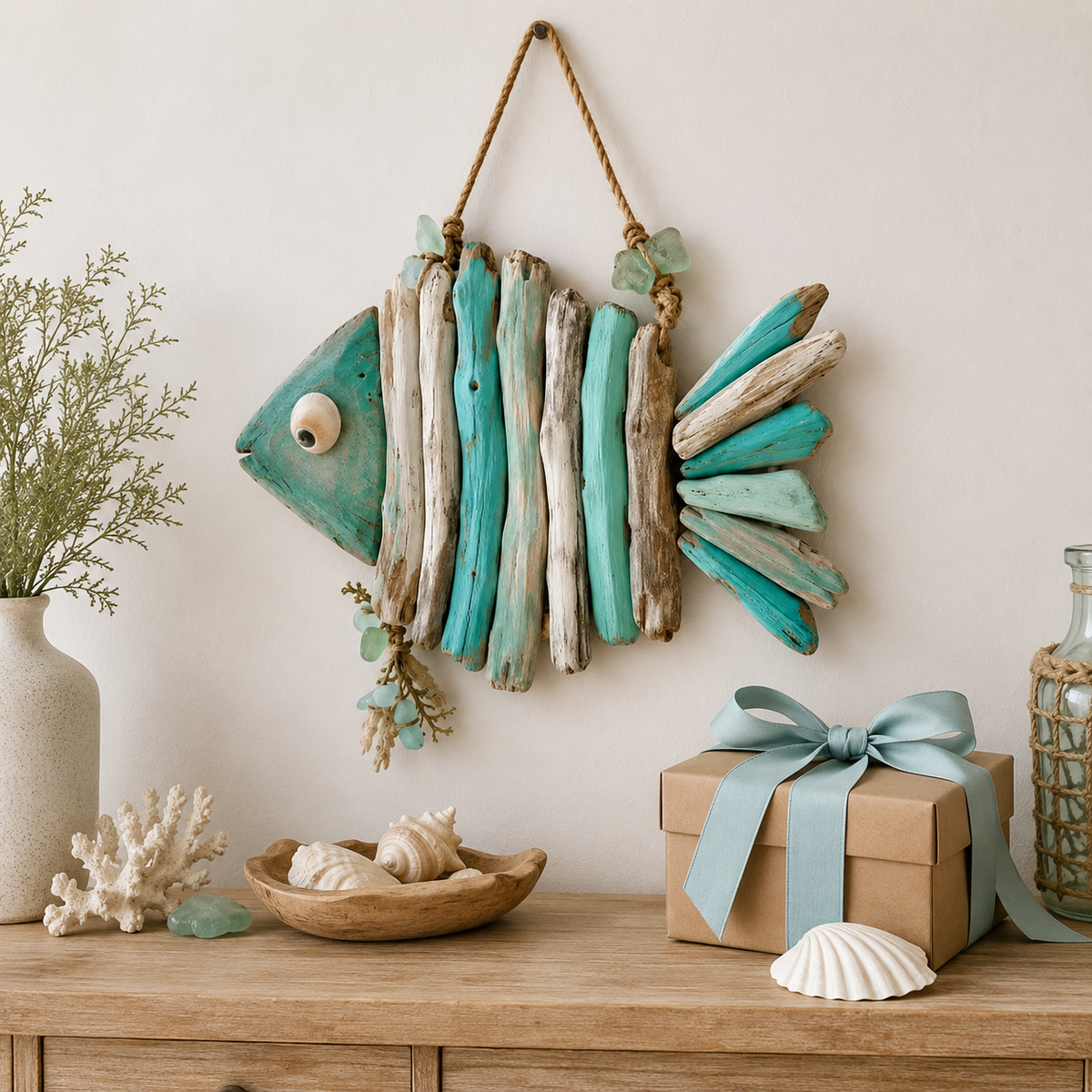 Lighted Coastal Fish Wall Decor – Bring Ocean Charm & Warm Glow to Your Home
